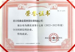 22年誠(chéng)信不變  8次連獲殊榮